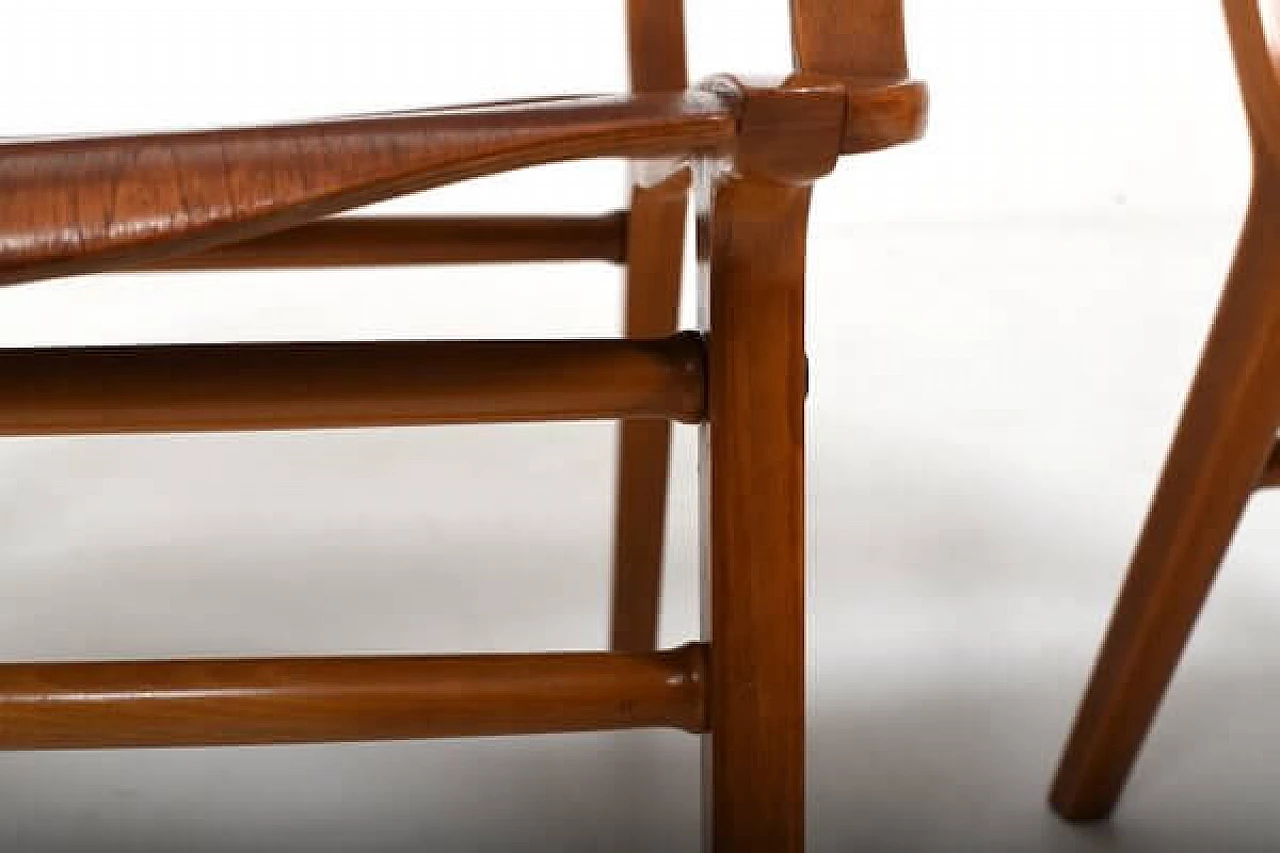 Pair of AX teak chairs by Orla Mølgaard & Peter Hvidt for Fritz Hansen, 1950s 7