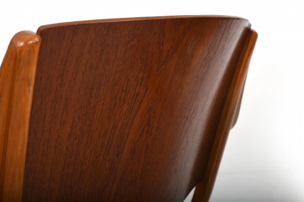 Pair of AX teak chairs by Orla Mølgaard & Peter Hvidt for Fritz Hansen, 1950s 10