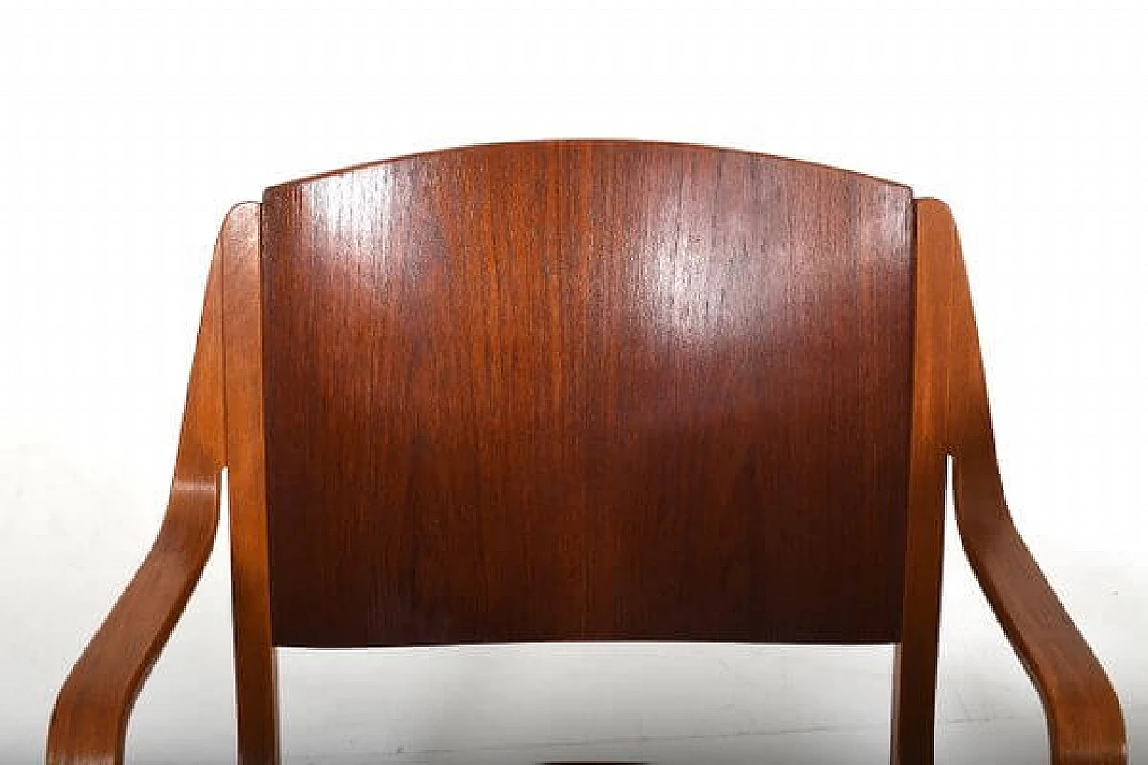 Pair of AX teak chairs by Orla Mølgaard & Peter Hvidt for Fritz Hansen, 1950s 12