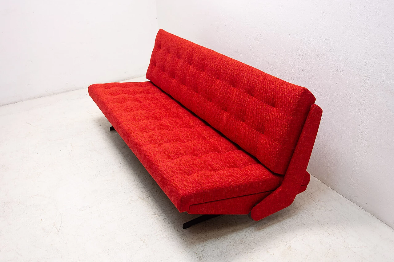Folding sofa bed by Morávek and Munzar, 1970s 3