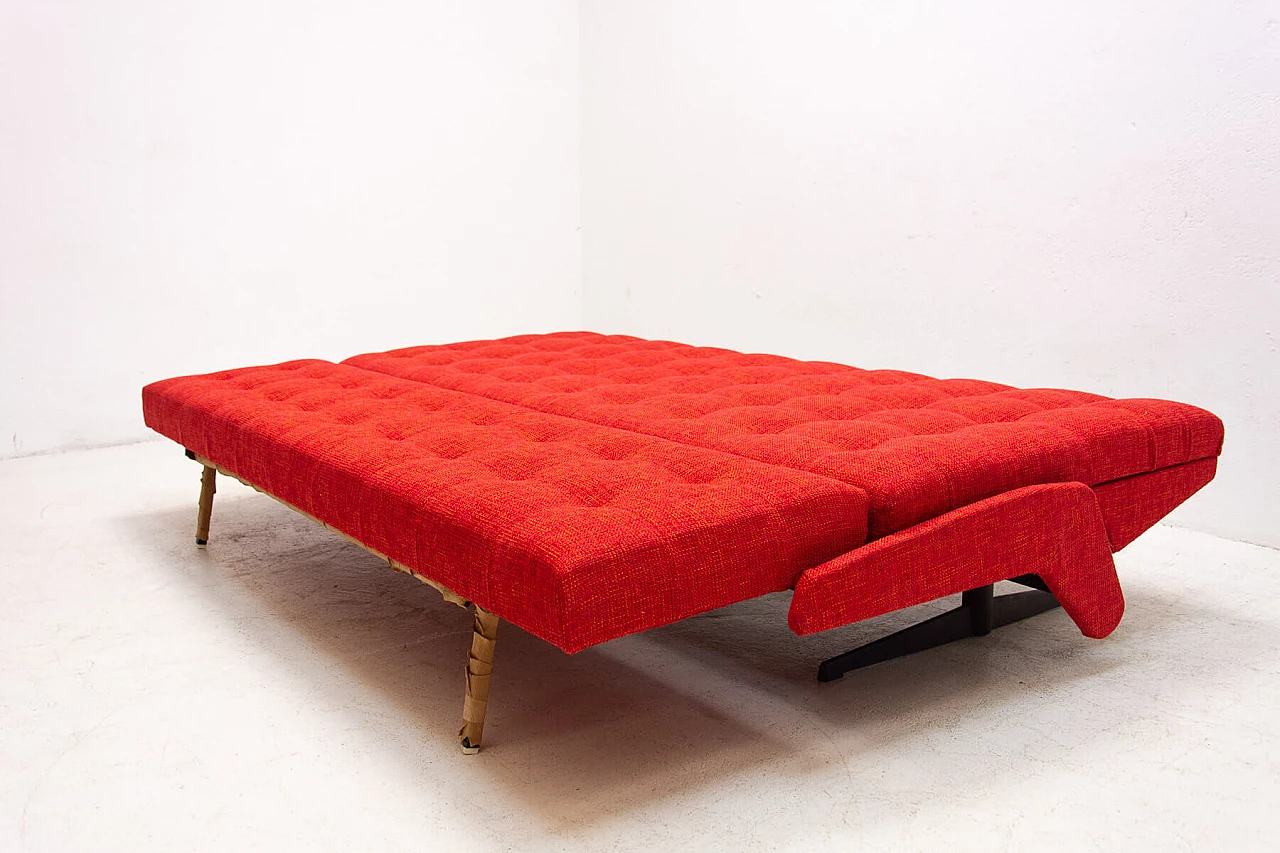 Folding sofa bed by Morávek and Munzar, 1970s 10