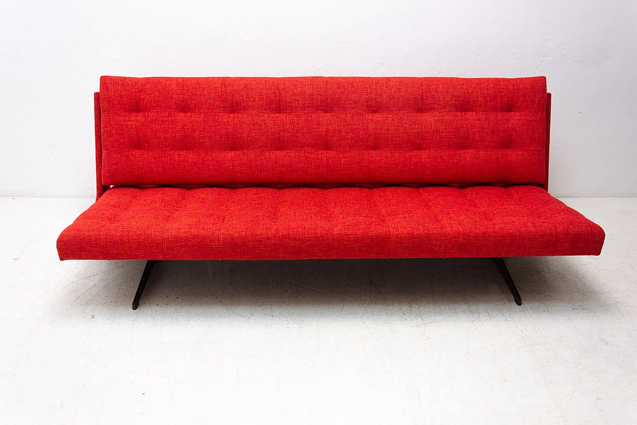 Folding sofa bed by Morávek and Munzar, 1970s 13