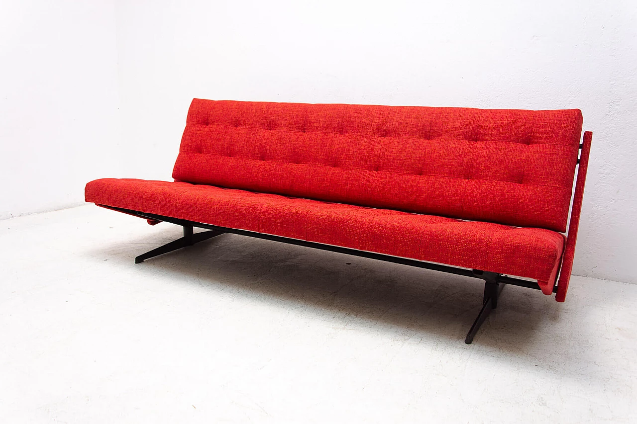 Folding sofa bed by Morávek and Munzar, 1970s 15