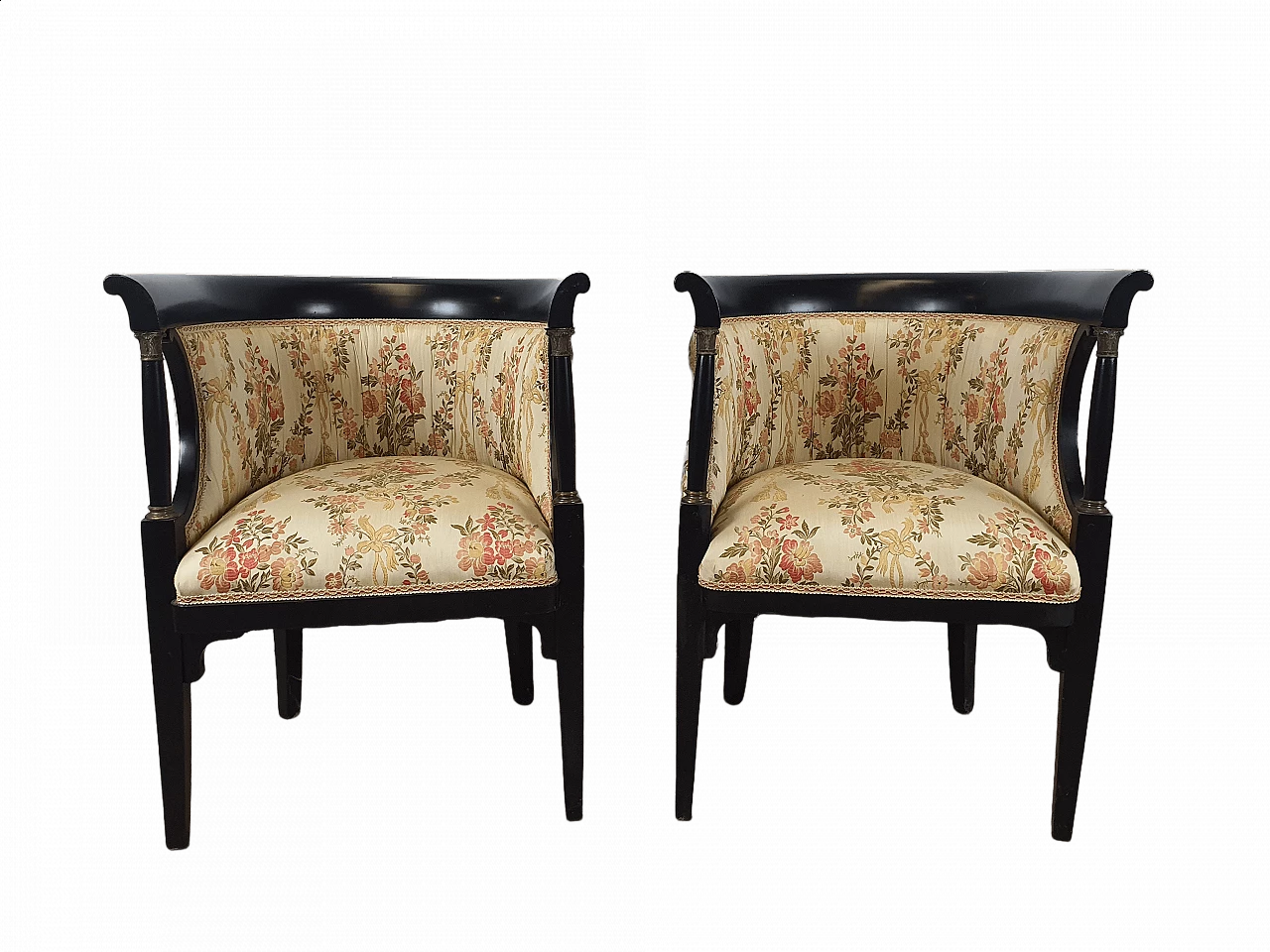 Pair of armchairs by Jacob & Josef Kohn in Empire style, 1920s 26