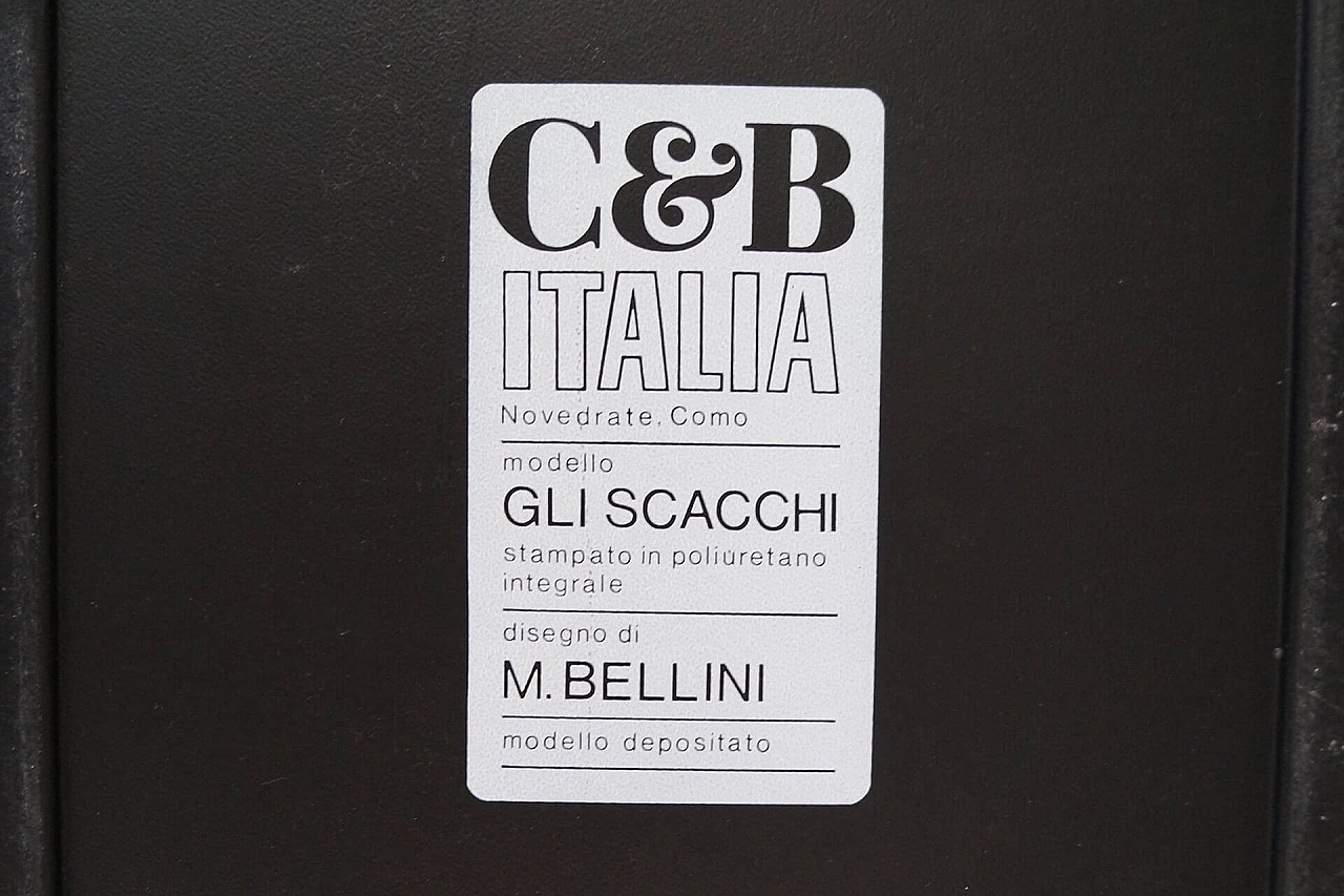 6 Support elements Gli Scacchi by Mario Bellini for C&B Italia, 1970s 9
