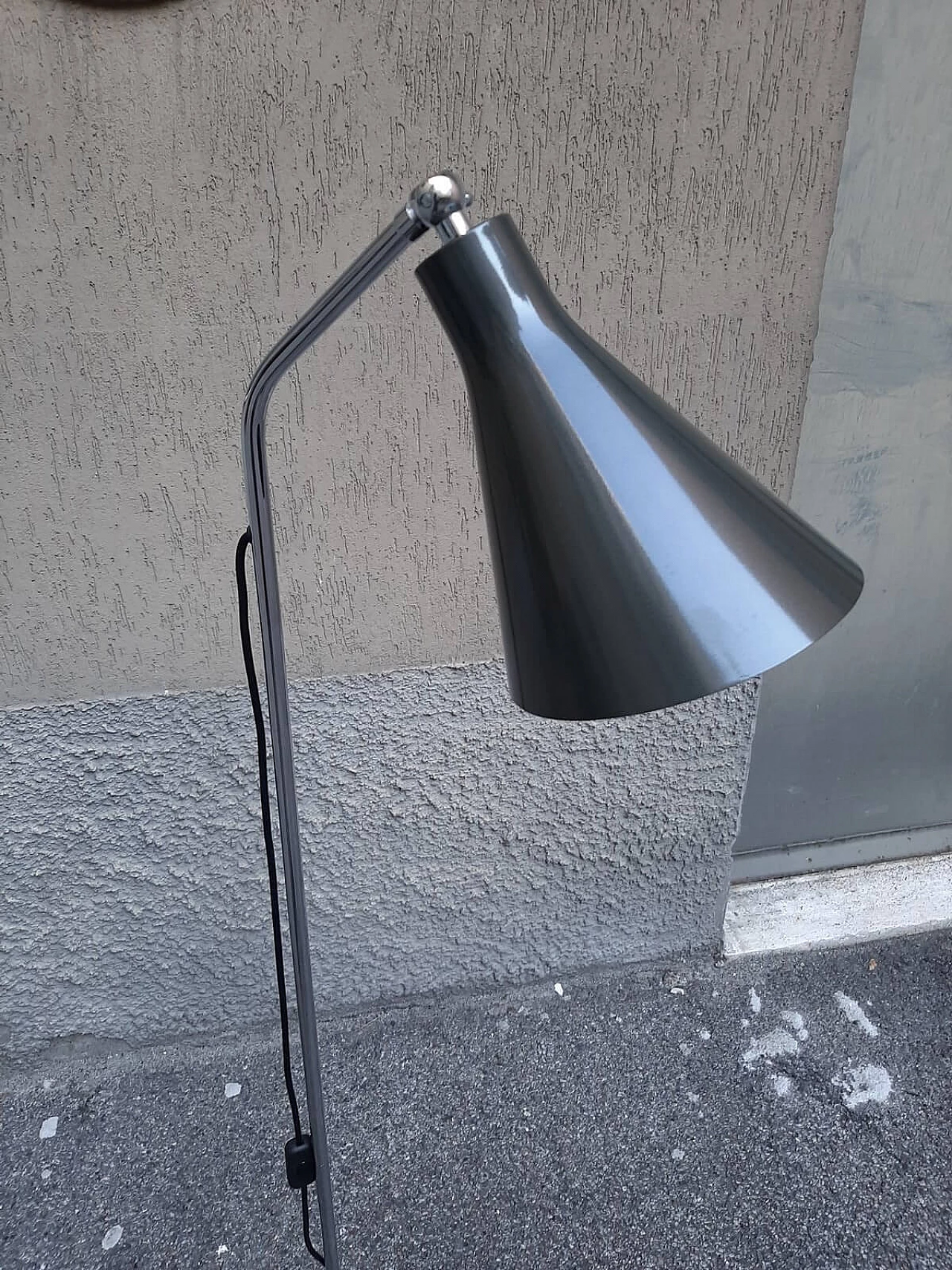 LTE3 chrome floor lamp by Ignazio Gardella for Azucena 3