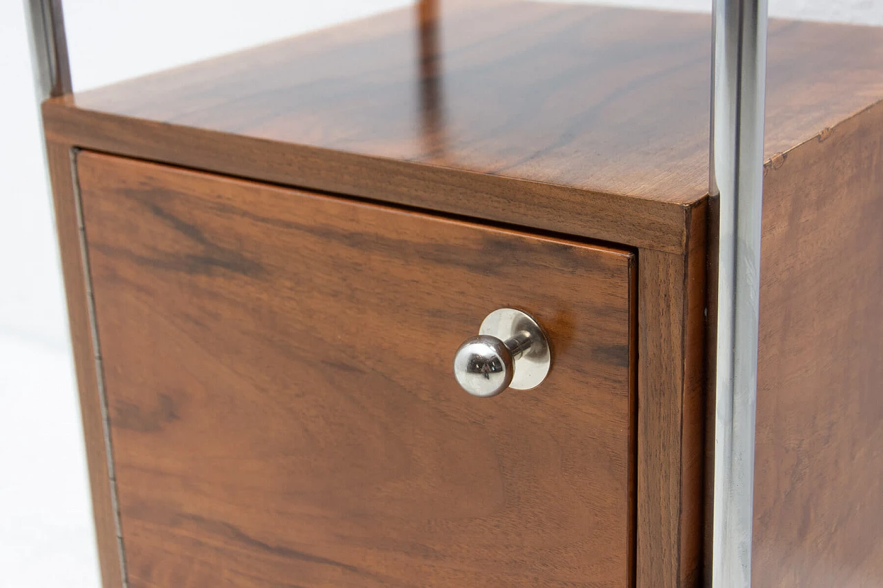 Bauhaus-style chrome bedside table by Robert Slezak, 1930s 8