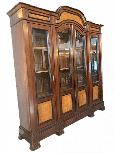 Rosewood and birch bookcase, 19th century