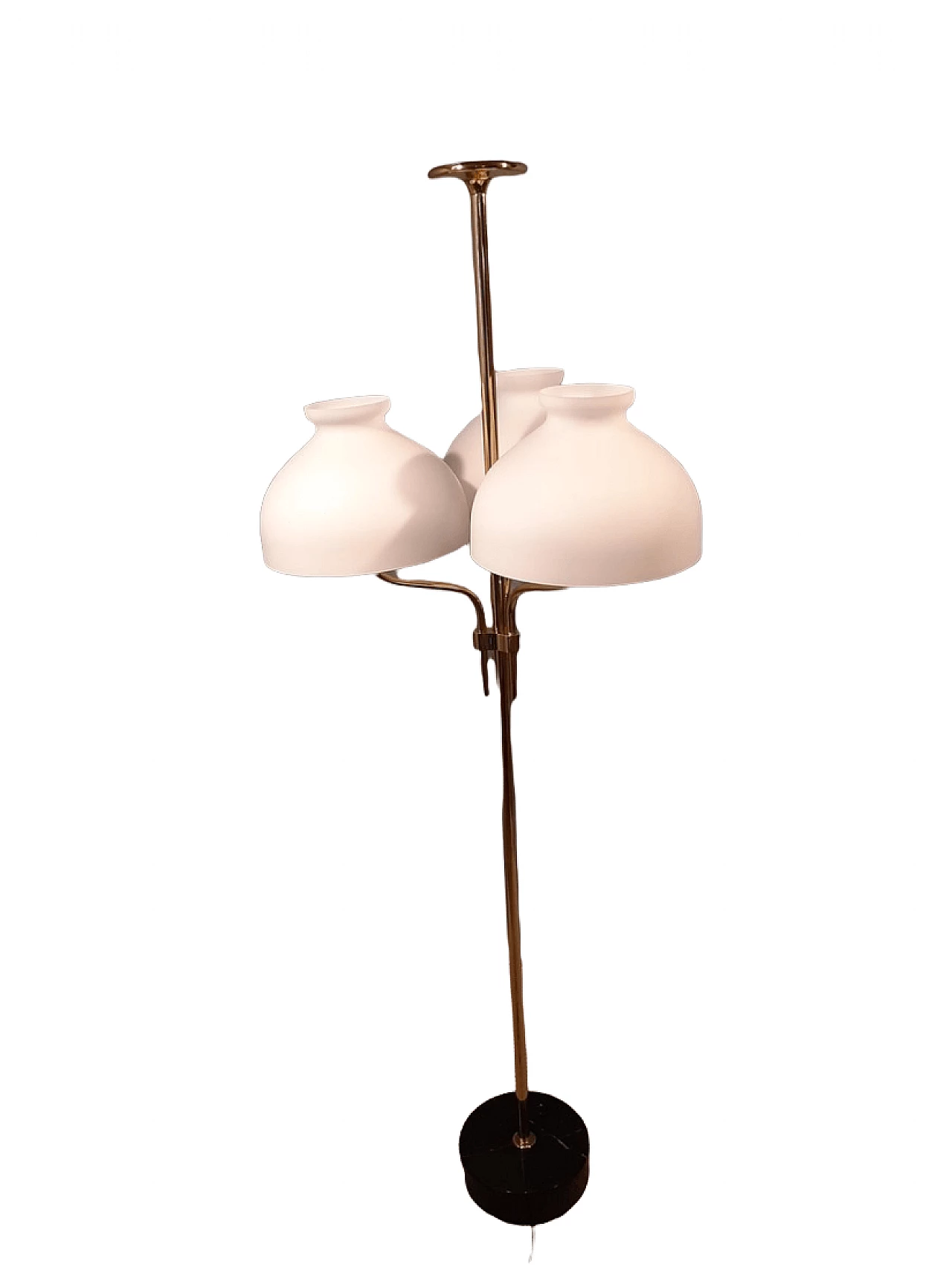 Lampada LTA3B in ottone e vetro opalino di Ignazio Gardella per Azucena 19