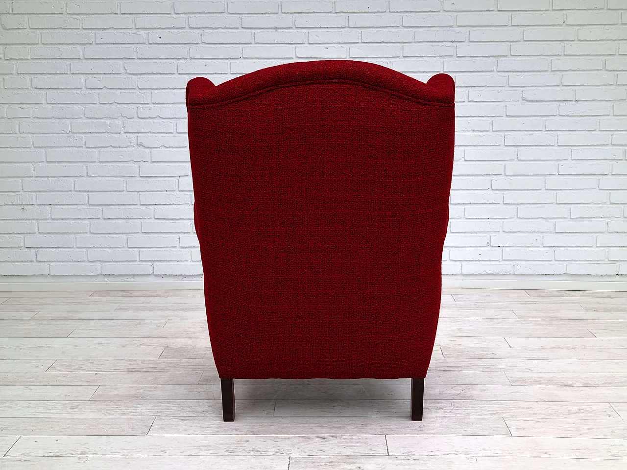 Chair with wool upholstery, 1950s 10