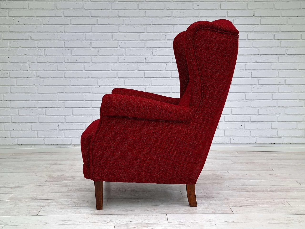 Chair with wool upholstery, 1950s 12
