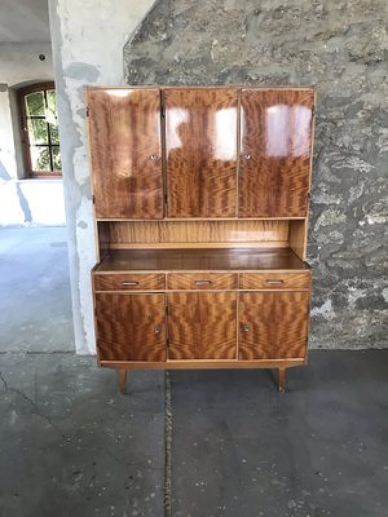Credenza ungherese in legno, anni '60 1