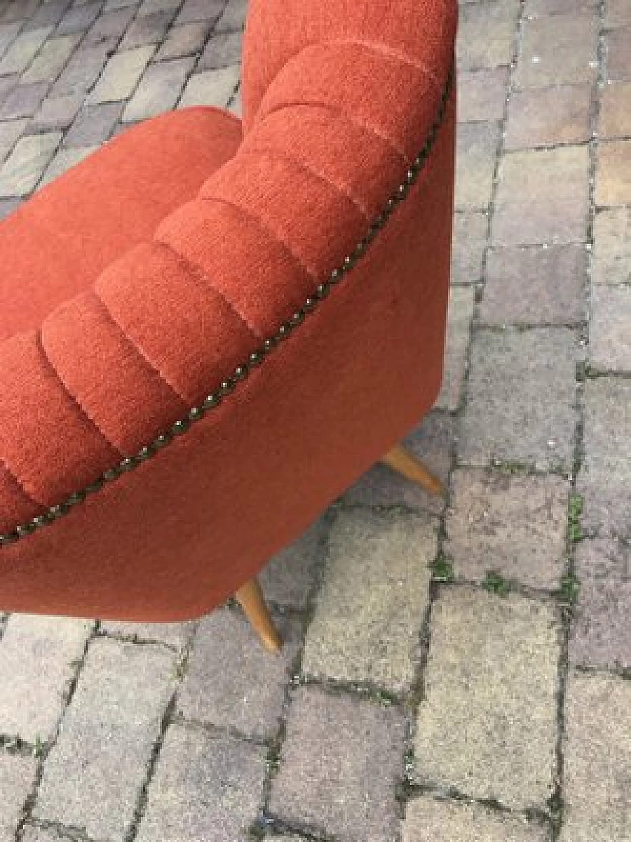 Pair of red cocktail chairs, 1960s 2