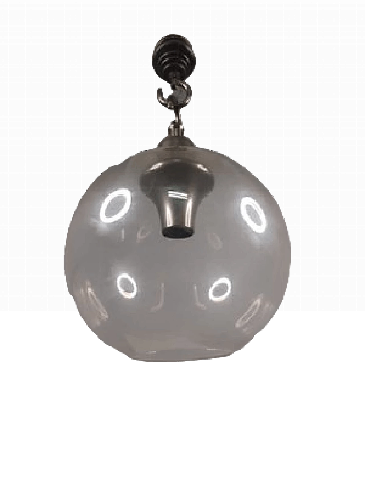 Lampada Boccia LS10 con piccola sfera in vetro trasparente di Luigi Caccia Dominioni per Azucena, anni '70 8