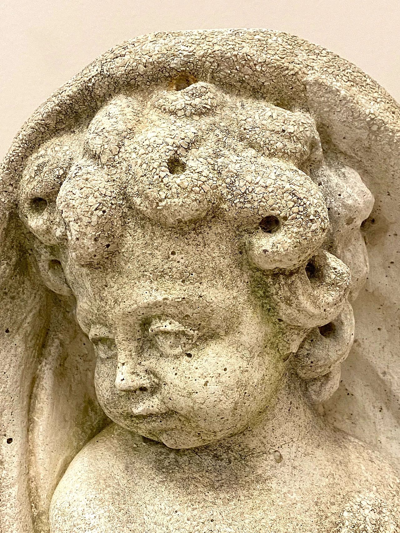 Concrete putto statue, 1970s 3