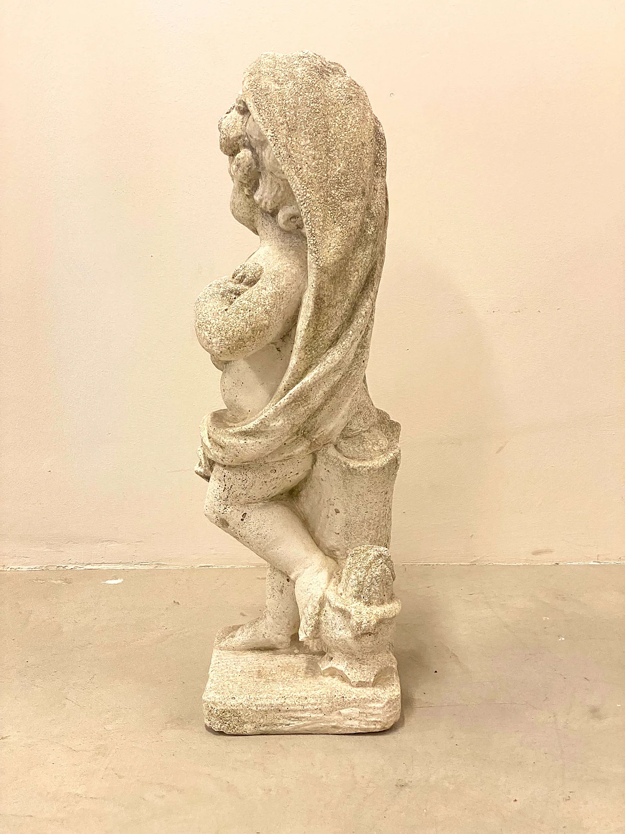 Concrete putto statue, 1970s 7