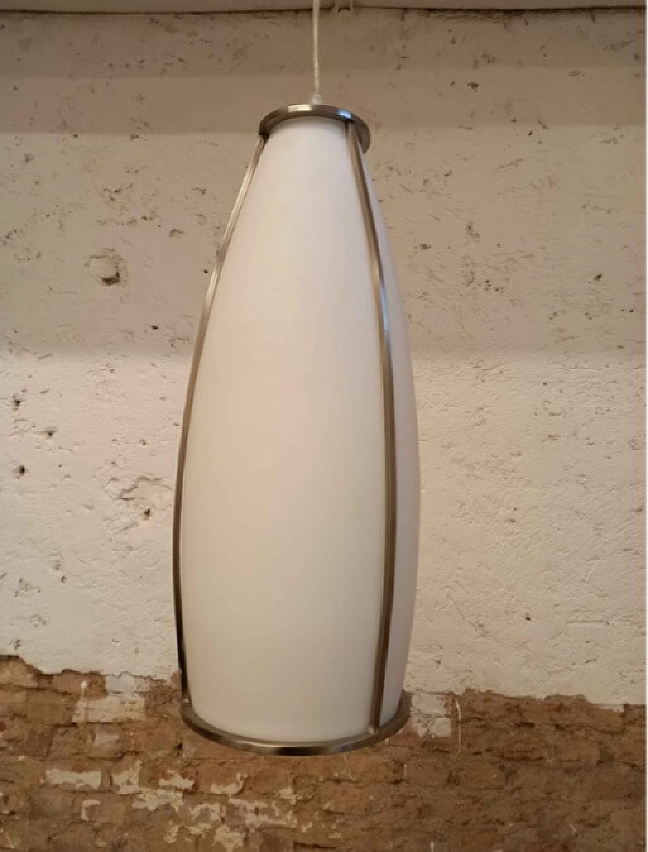 Velasca glass chandelier by Fontana Arte, 1980s 2