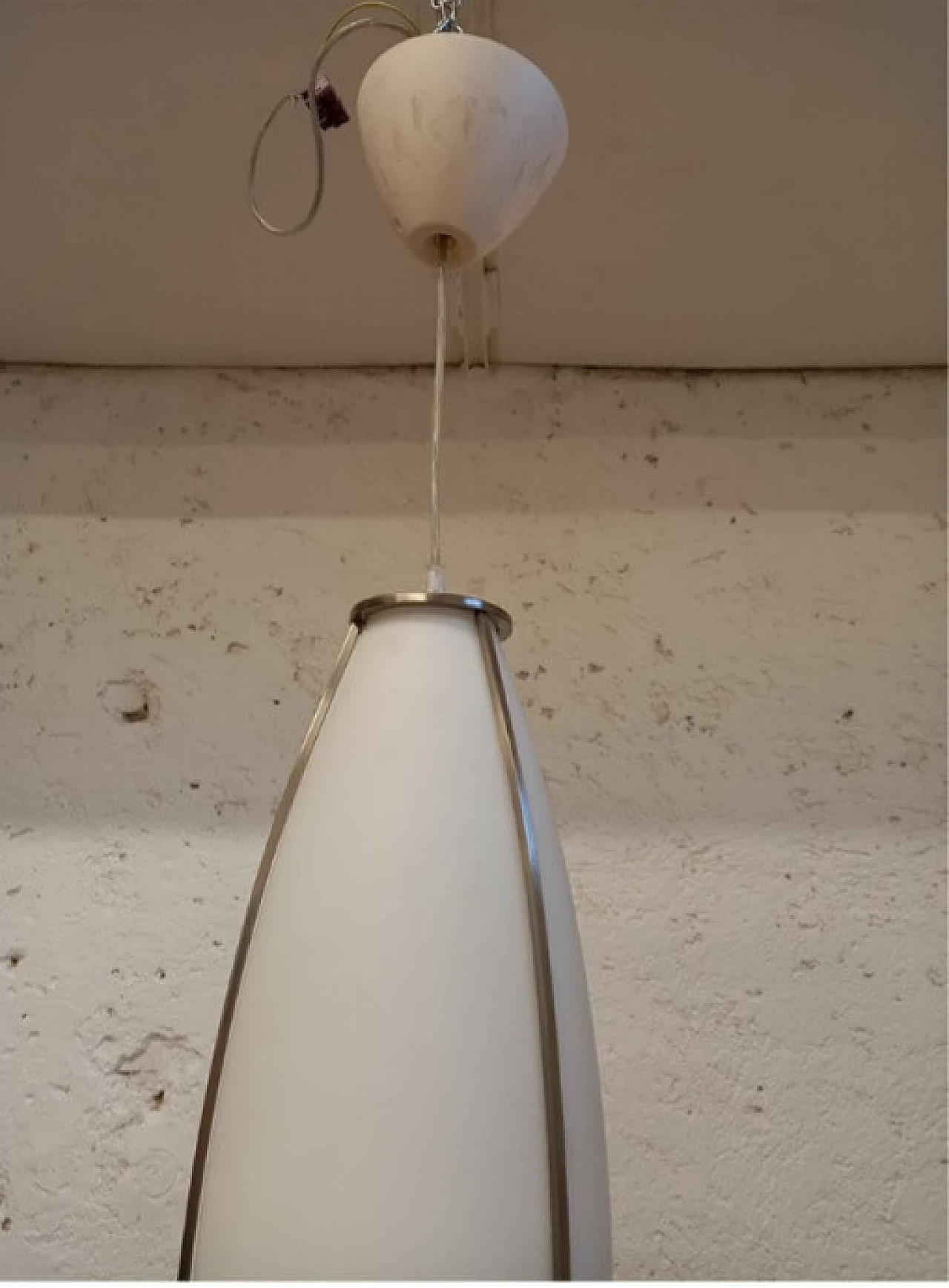 Velasca glass chandelier by Fontana Arte, 1980s 3