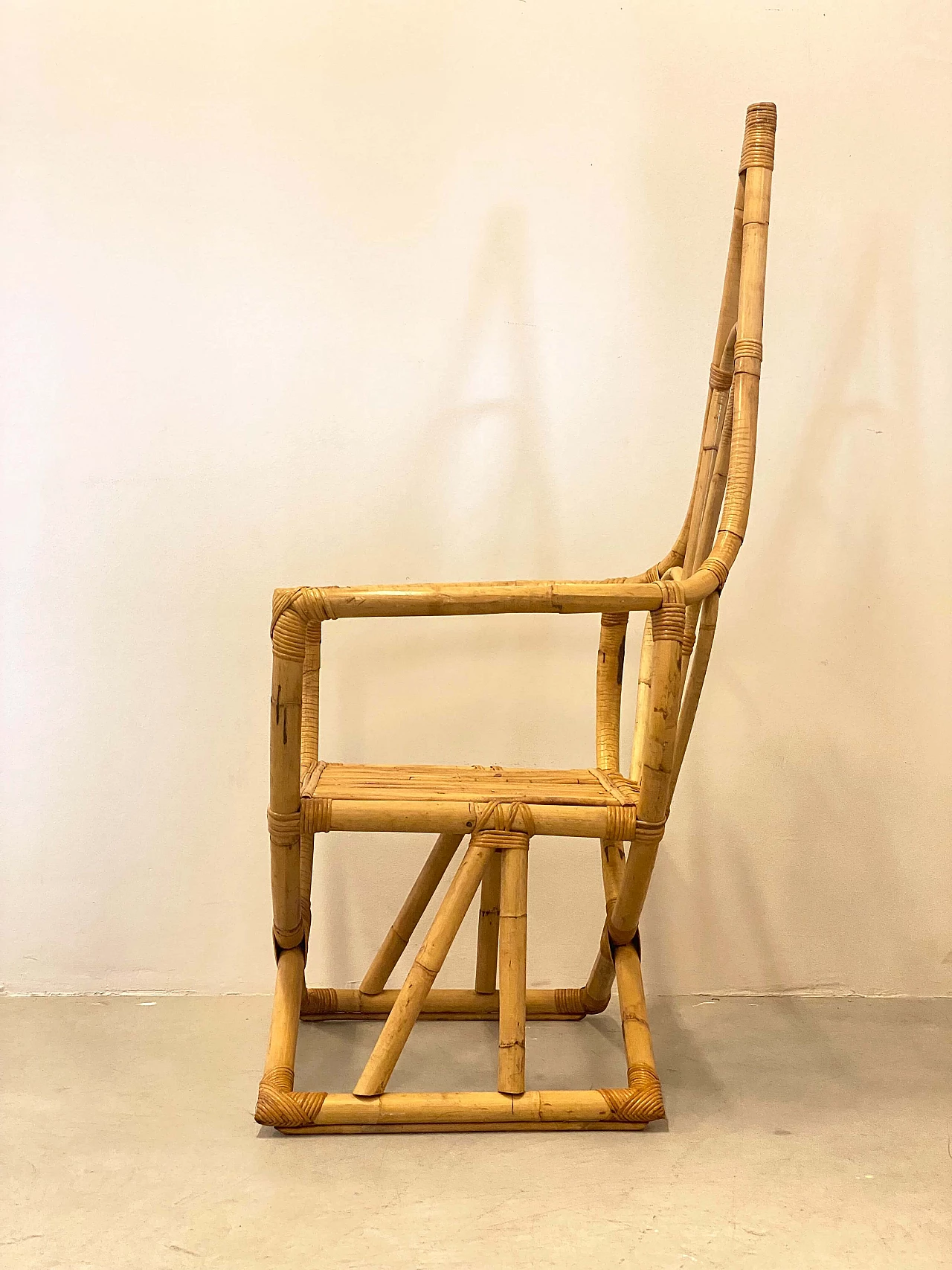 Bamboo armchair, 1970s 7