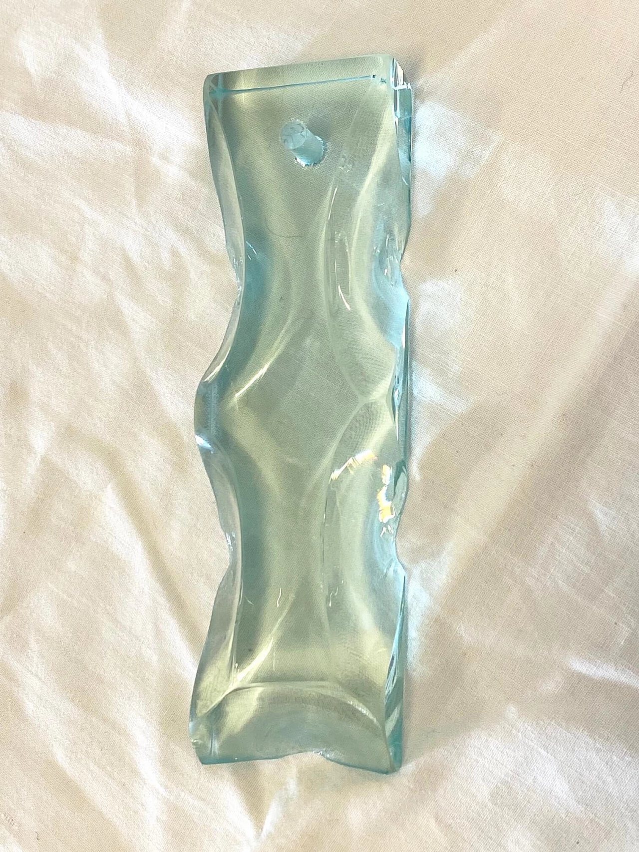 Pair of Cristal Art glass appliques, 1970s 14