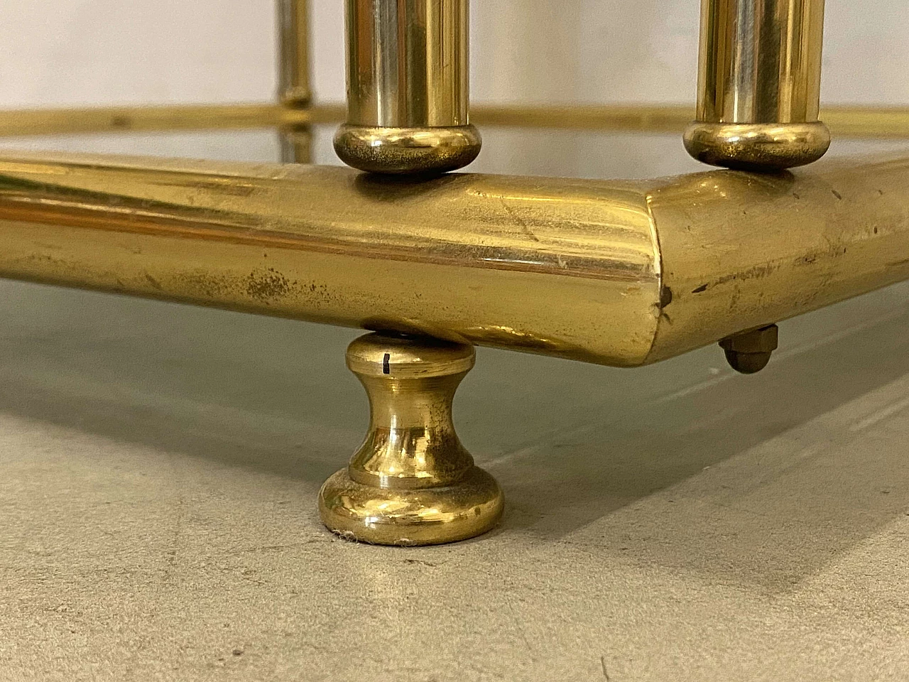 Pair of brass side tables, 1970s 5