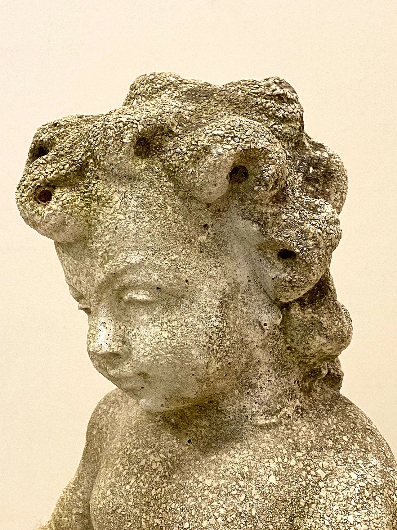 Concrete putto sculpture, 1970s 2