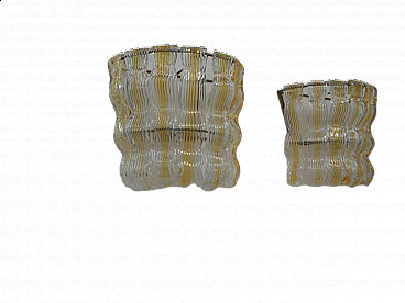 Pair of Murano glass wall sconces, 1970s