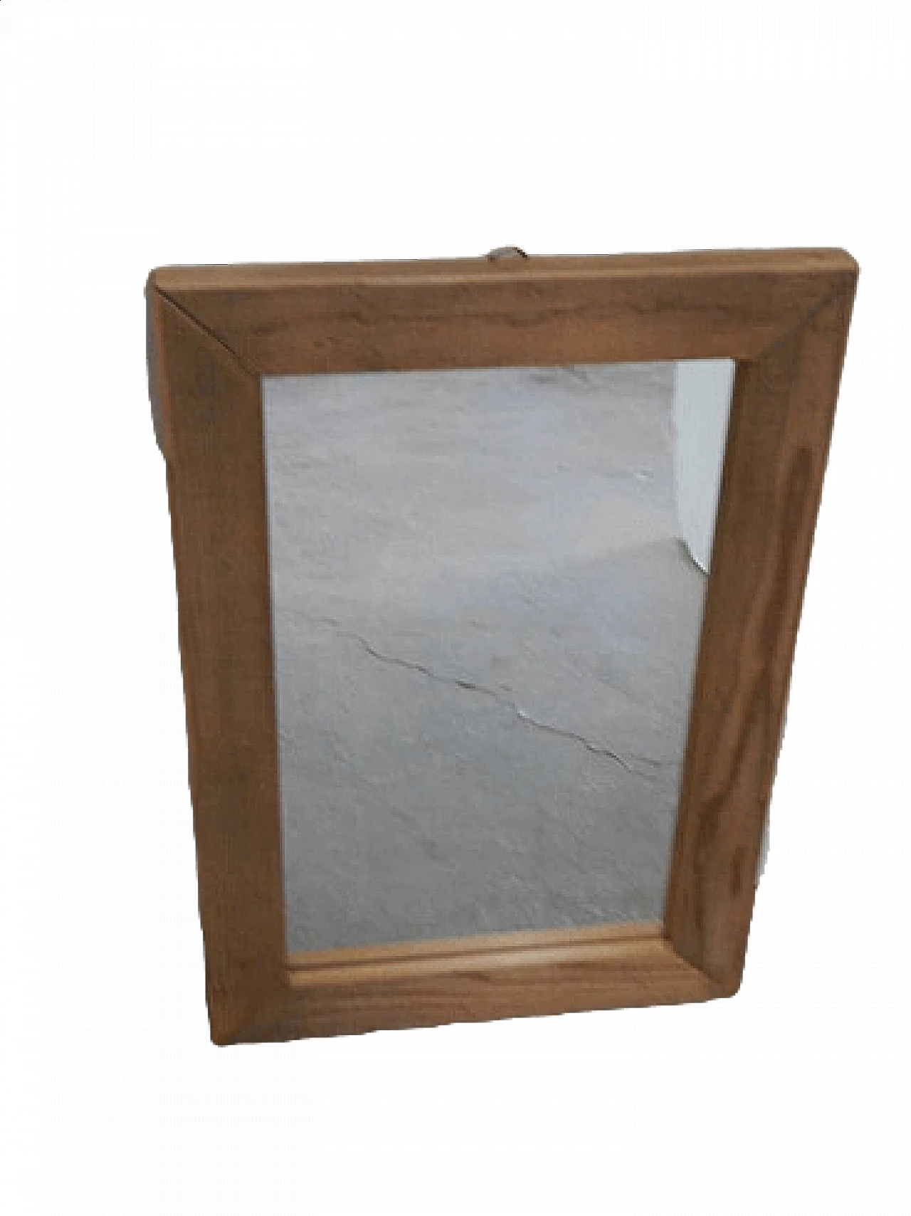 Specchio con cornice in legno di abete, anni '90 9
