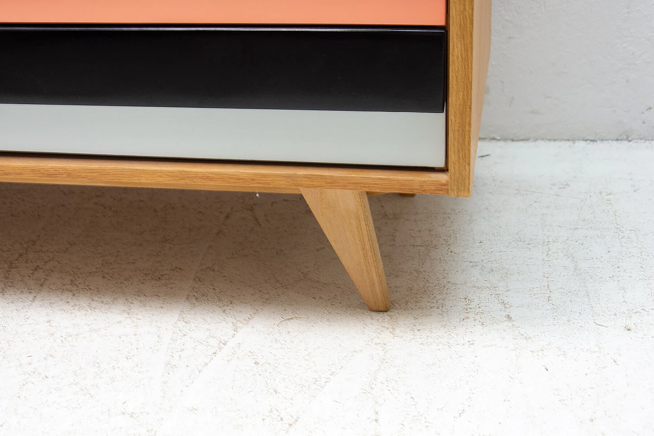 Sideboard U-460 by Jiří Jiroutek for Interiér Praha in beech, 1960s 17