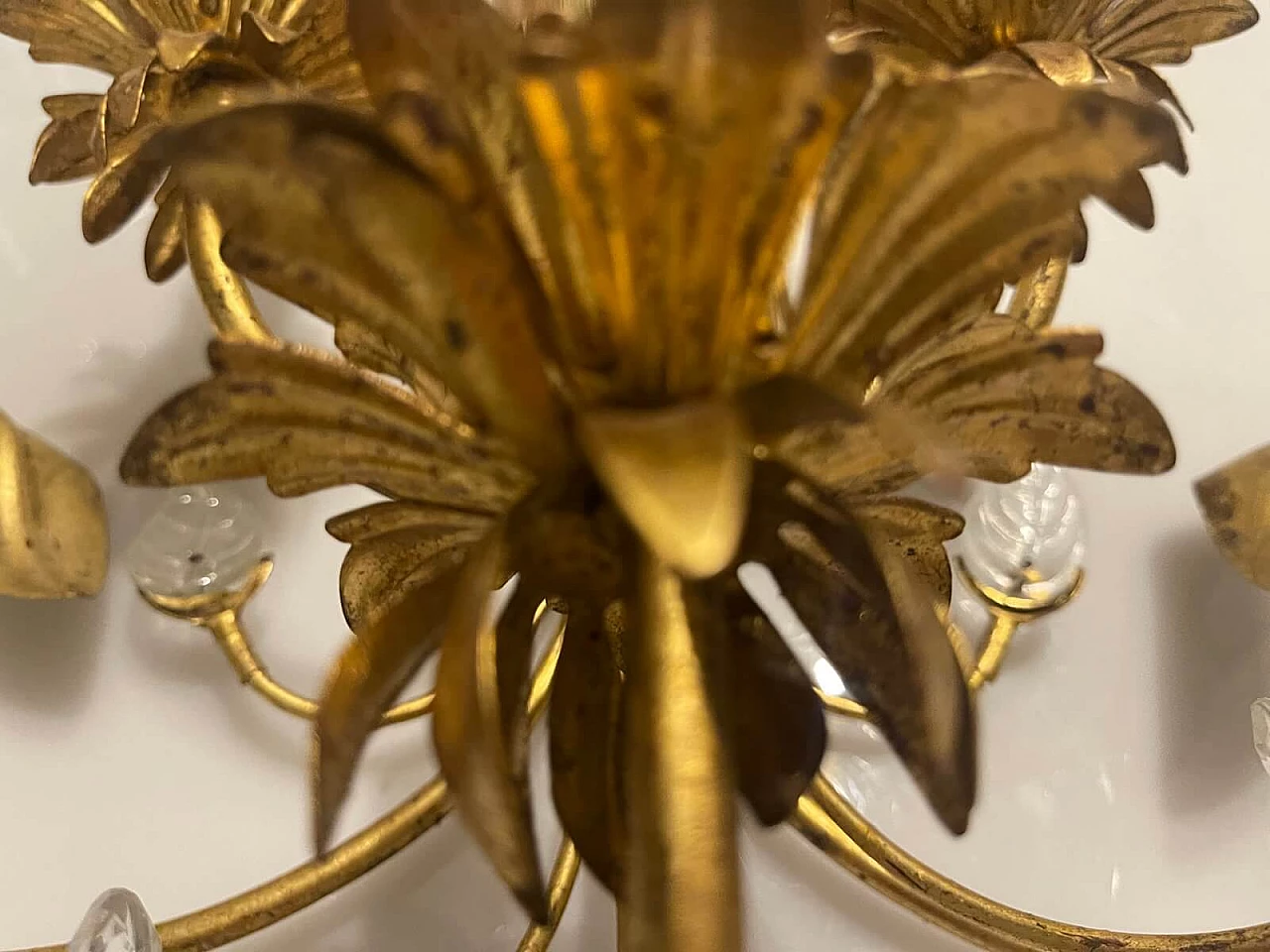 Wall sconce with flowers in Murano glass, 1960s 3