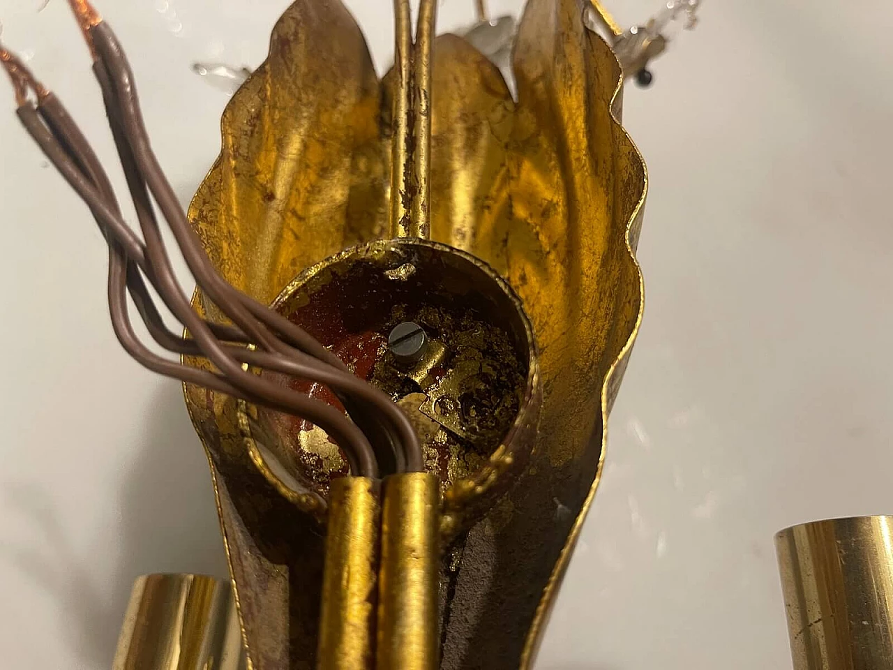 Wall sconce with flowers in Murano glass, 1960s 4