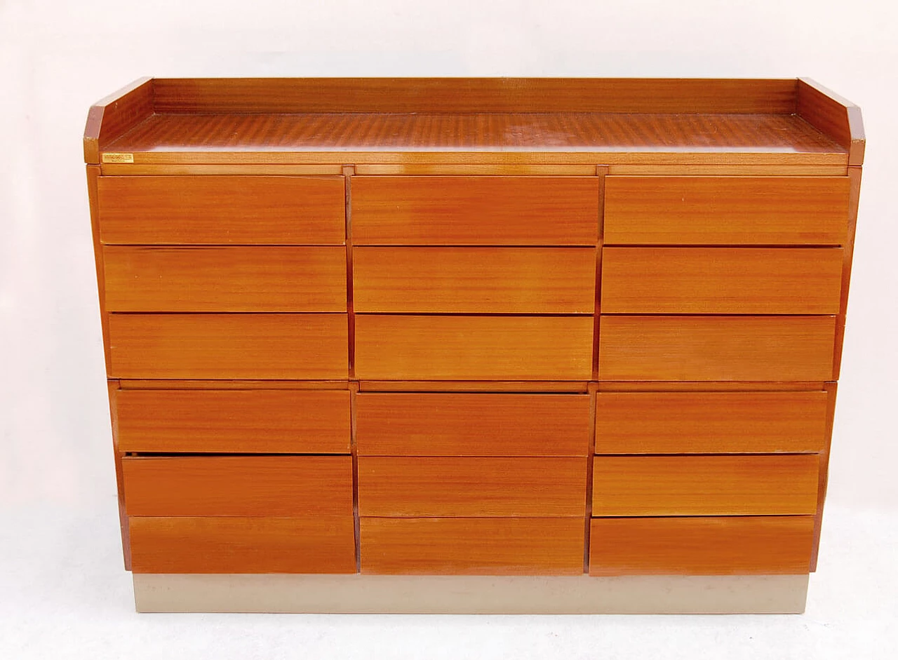 Schirolli archive filing cabinet in the style of Gio Ponti, 1950s 1