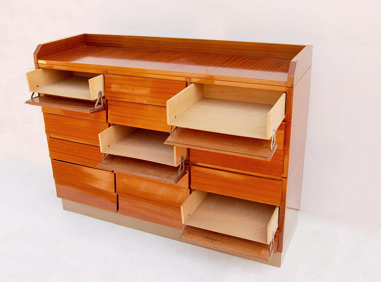 Schirolli archive filing cabinet in the style of Gio Ponti, 1950s 4