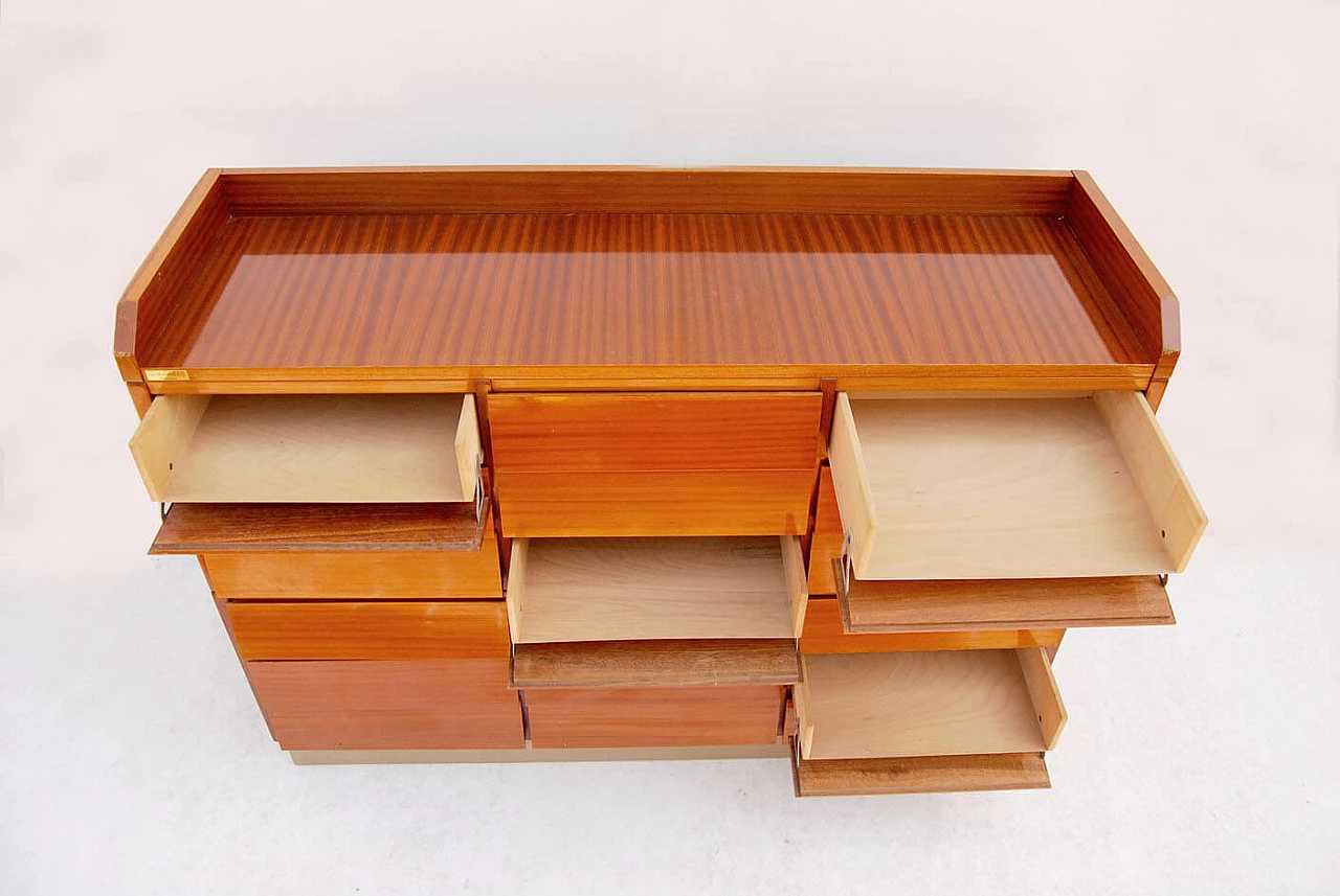 Schirolli archive filing cabinet in the style of Gio Ponti, 1950s 5