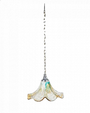 Polychrome Murano glass chandelier, 1950s