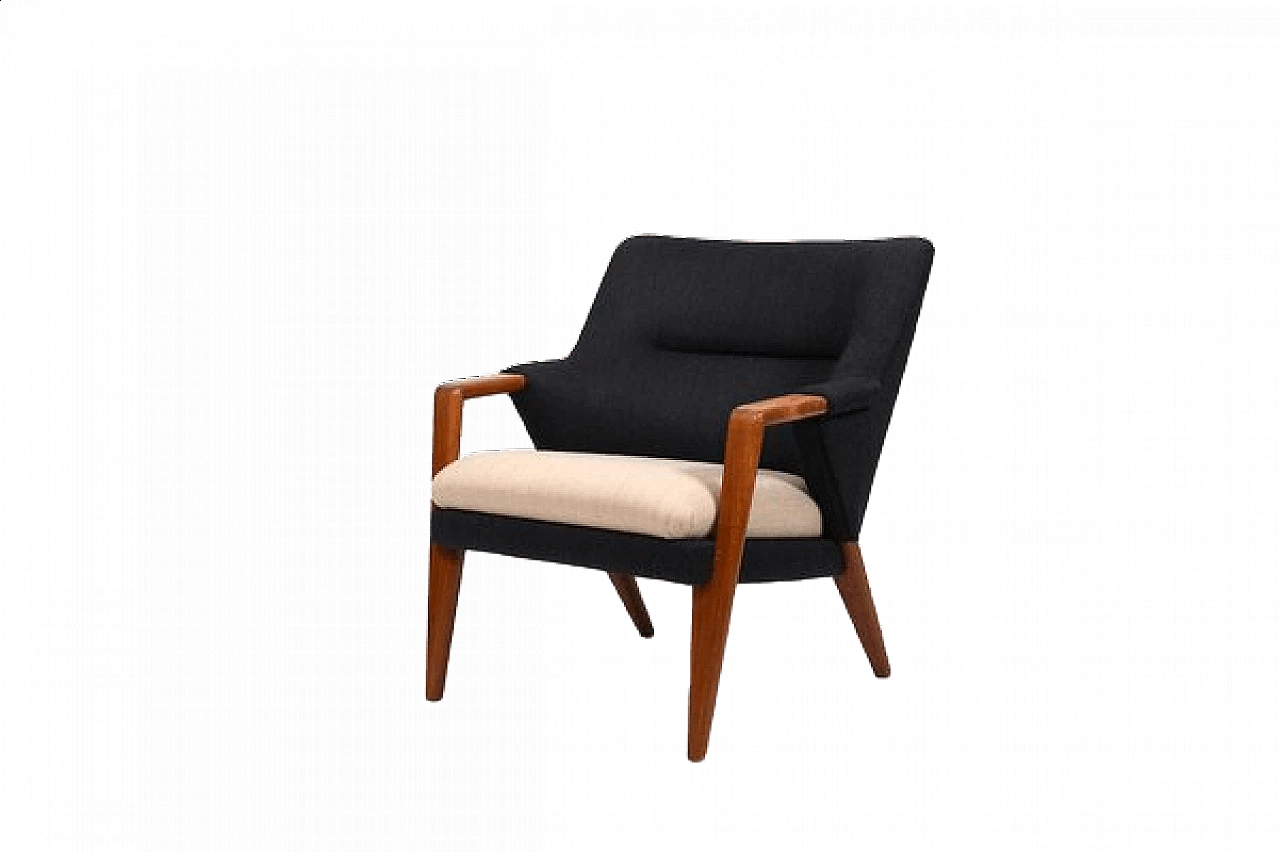 Poltrona danese in teak, anni '60 12