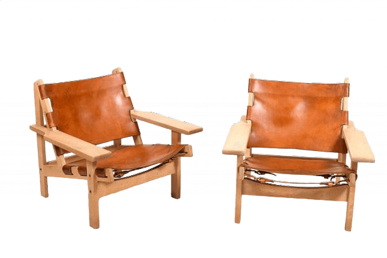 Pair of hunting chairs 168 by Kurt Østervig for Kp Møbler, 1960s 17