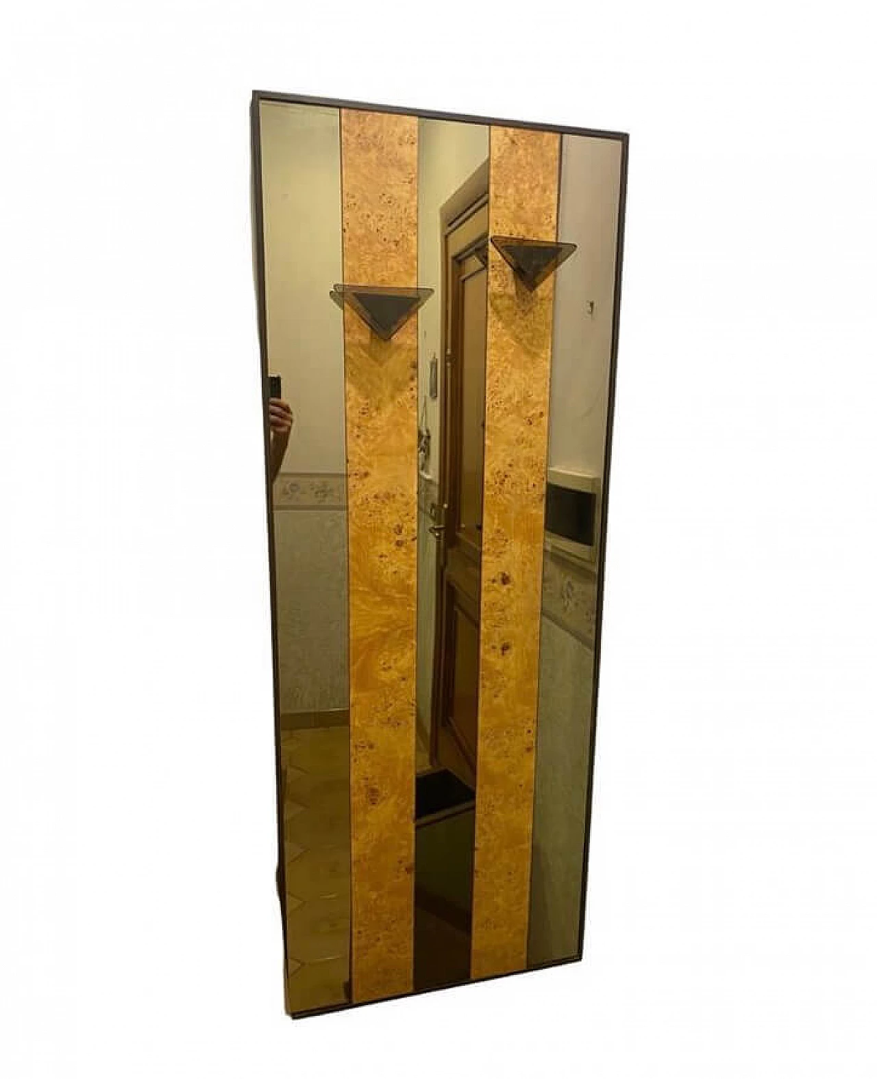 Mobile di ingresso in vetro e cristallo, anni ‘70 2