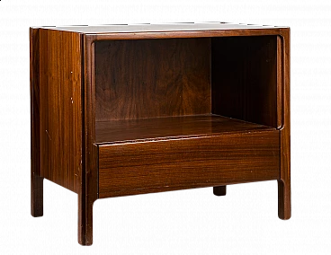 Wooden bedside table with one drawer and one compartment by Stilwood, 1980s