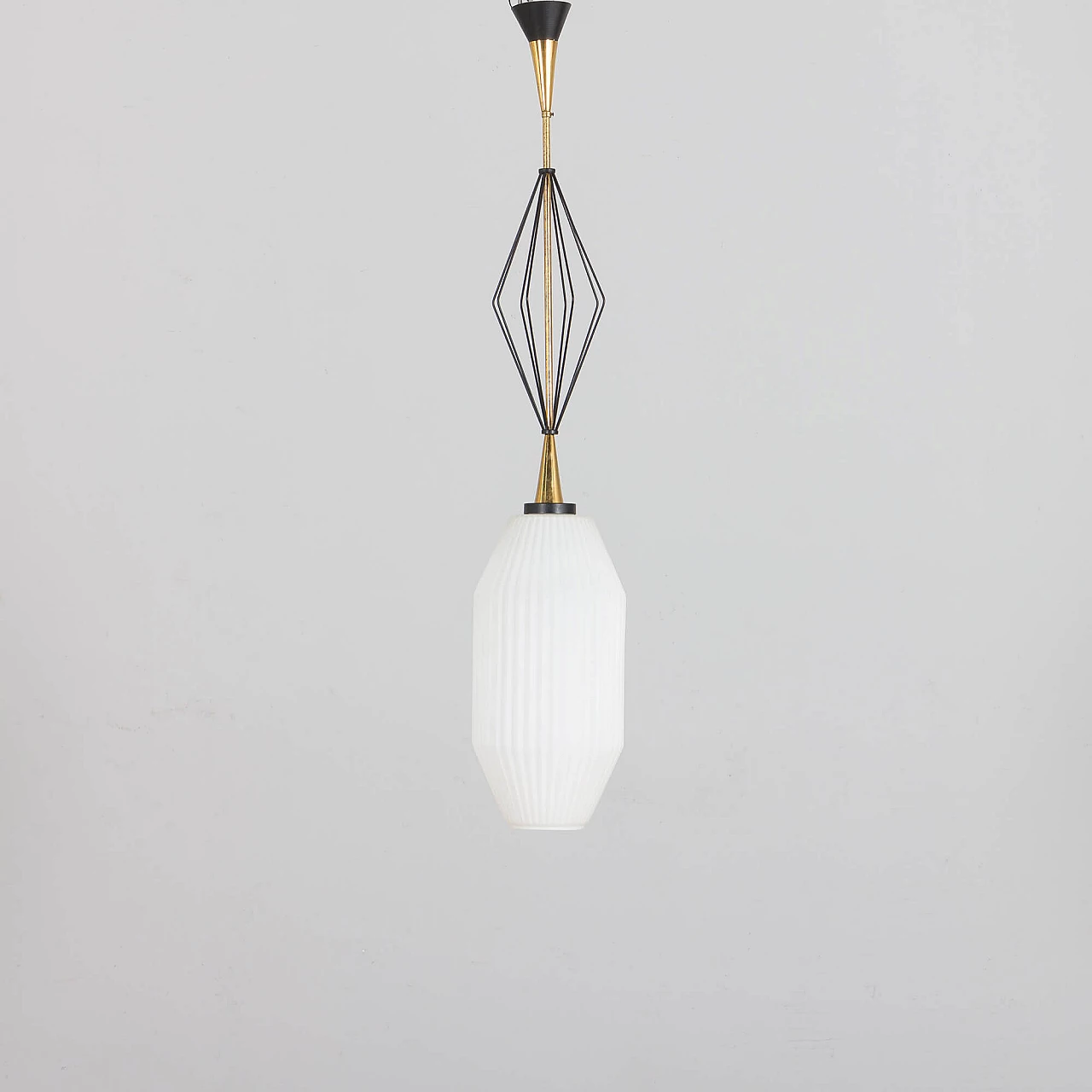 Murano glass ceiling lamp by Angelo Lelli for Arredoluce, 1950s 2