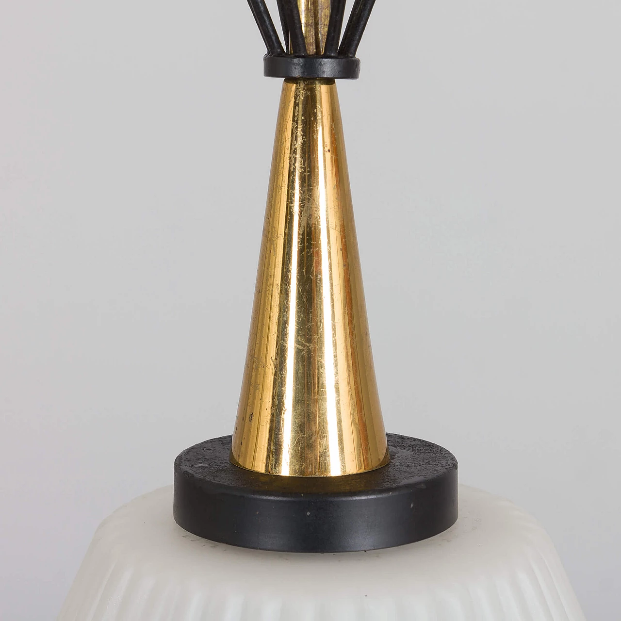 Murano glass ceiling lamp by Angelo Lelli for Arredoluce, 1950s 9