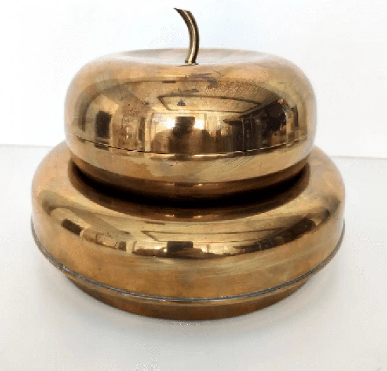 Coppia di posacenere in ottone argentato di Casa Padrino, anni '80 2