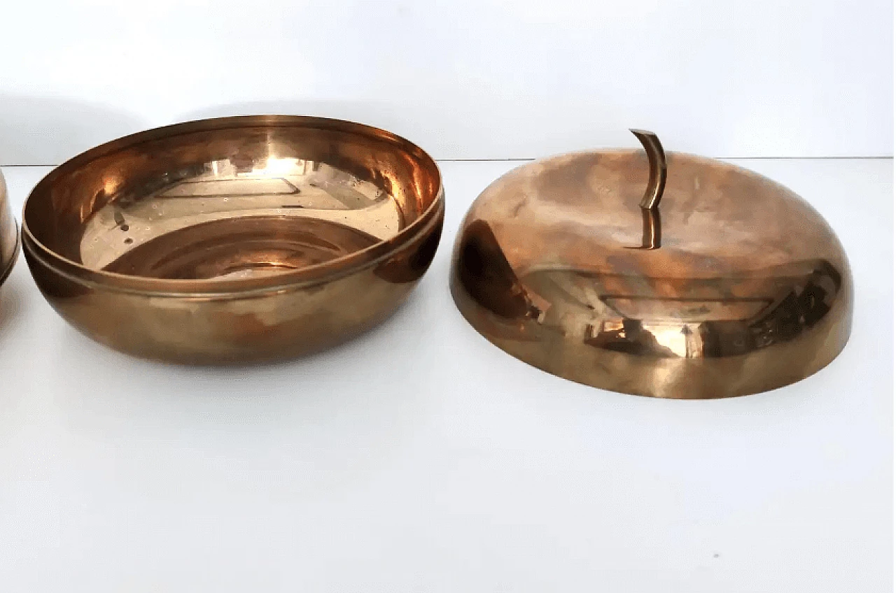Pair of silver-plated brass ashtrays by Casa Padrino, 1980s 6