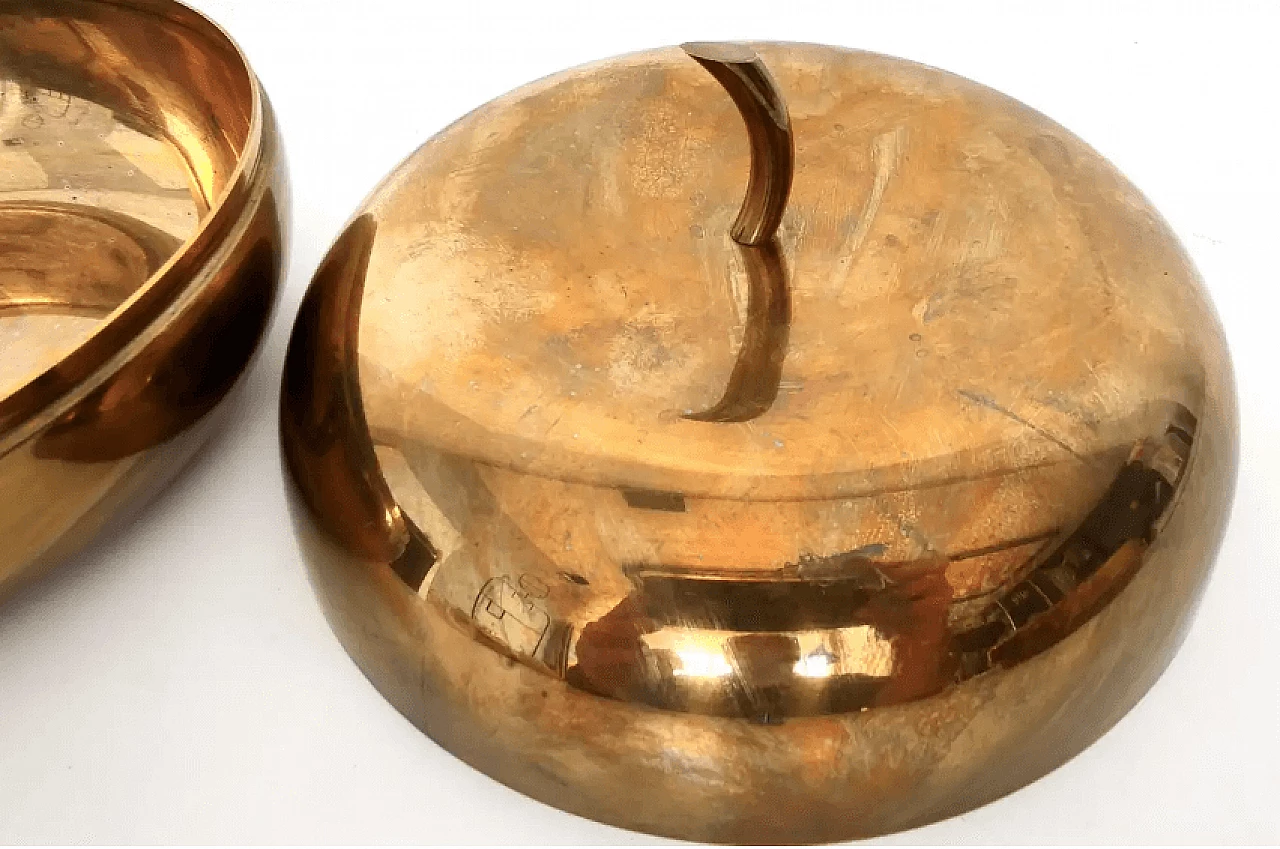 Pair of silver-plated brass ashtrays by Casa Padrino, 1980s 9