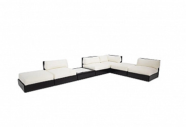 Wood and bouclé sofa by Heide Rolf for ICF, 1960s