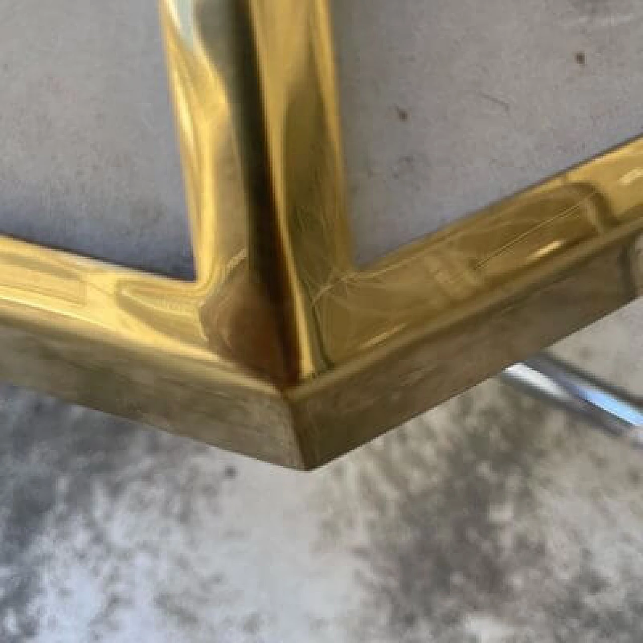 Brass and fabric pendant lamp, 1960s 5