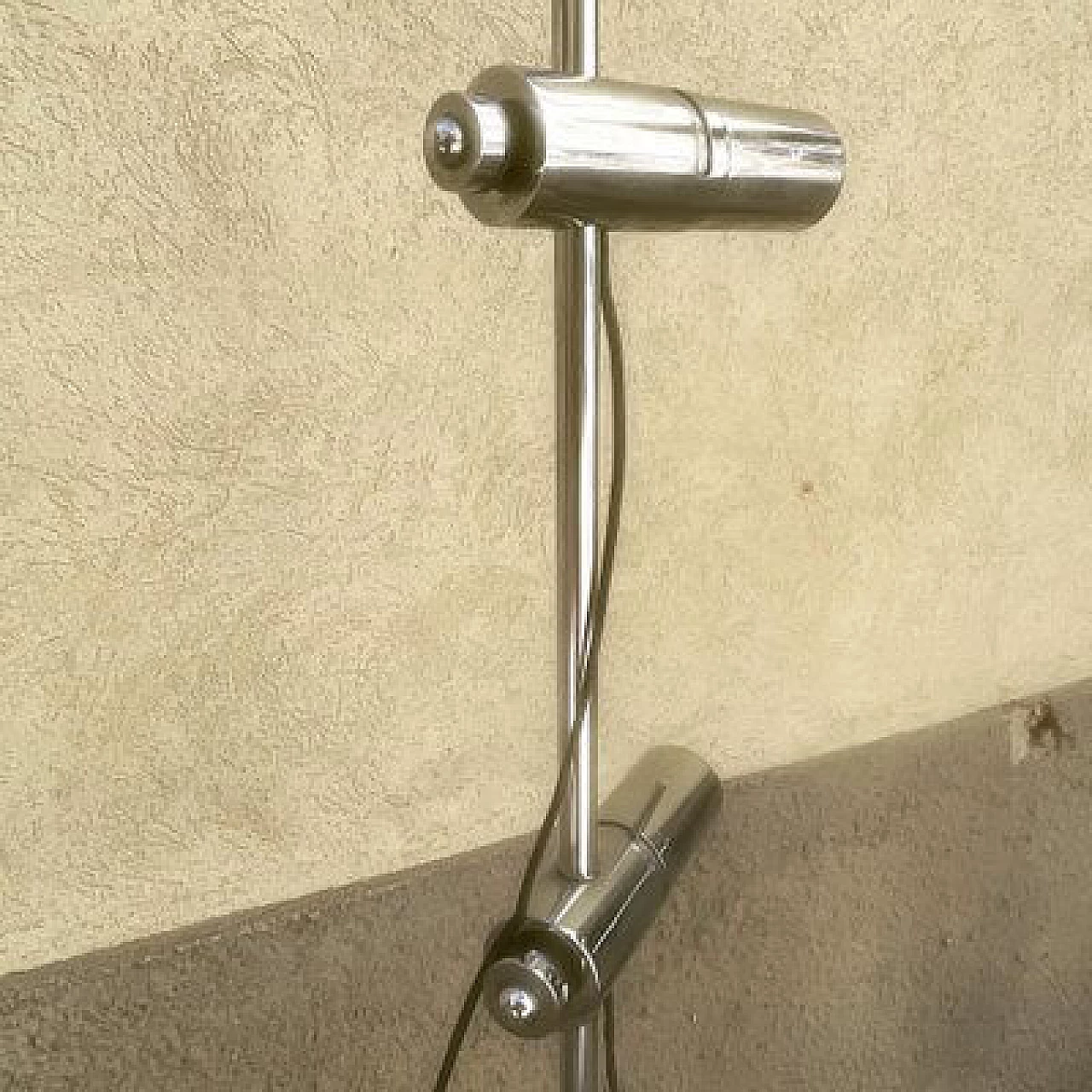 Lampada francese in metallo cromato, anni '70 13