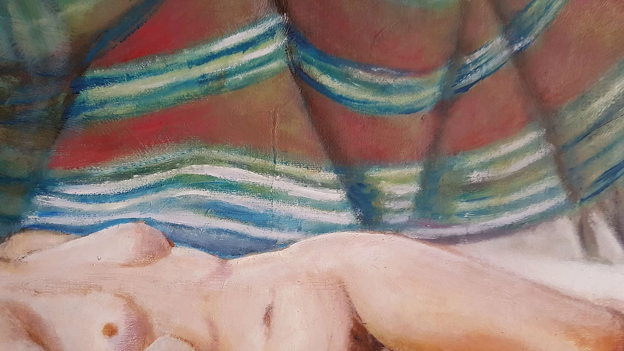 Oil on canvas Female nude by Galan, 1980s 4