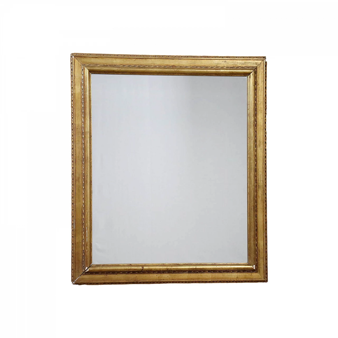 Style mirror with carved and gilded frame, 20th century 1