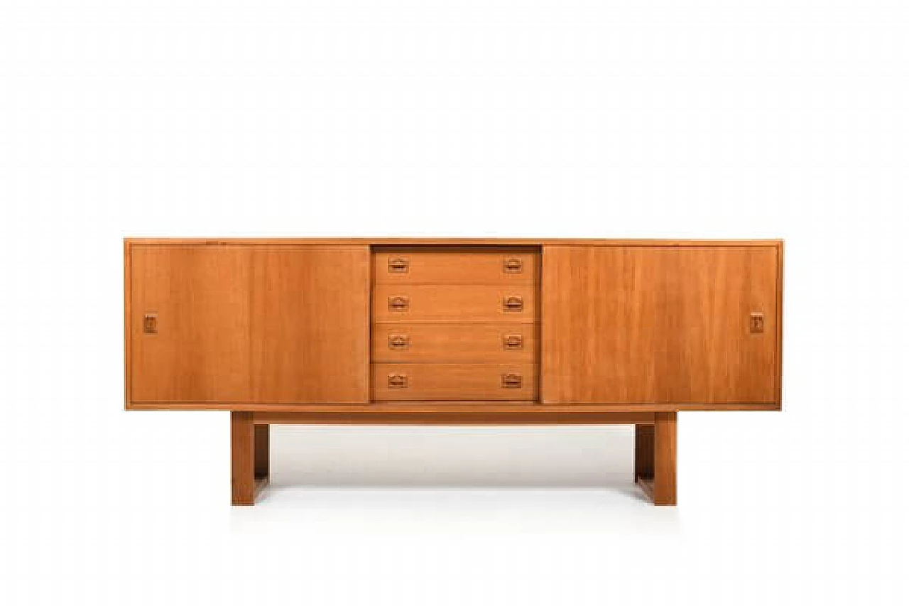 Credenza danese in quercia, anni '60 1